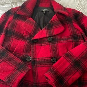 Talbots Plaid Cropped Jacket